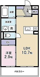 ボヌールイトウ 1LDKの間取図画像