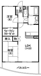 CREAM 2LDKの間取図画像