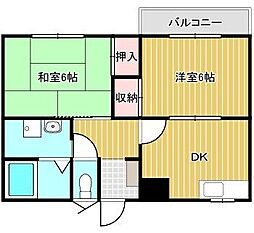 間取図画像 2DK