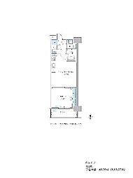 グランセジュール大国町 1LDKの間取図画像