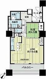 キングスクエアザ・タワーランドレックス 1LDKの間取図画像