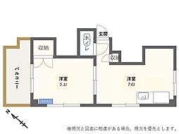 メゾン薗田の間取図画像