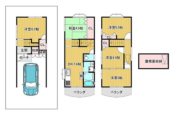 間取りを拡大表示
