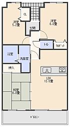 ネオグランデ上町 3LDKの間取図画像