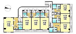 ヴィラ曽我部の間取図画像