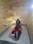 1Ｆストックヤードは大型バイクも駐輪可能です♪