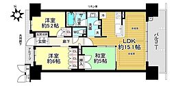 プレサンスレジェンド琵琶湖 3LDKの間取図画像