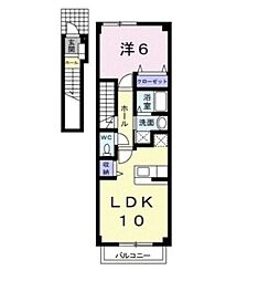 ウルーアンジュ1 1LDKの間取図画像