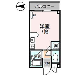 ソフィービル ワンルームの間取図画像