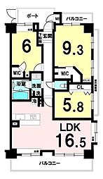 イトーピア川口元郷 3LDKの間取図画像