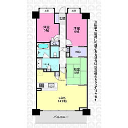 レーベンリヴァーレ入間オフィール 3LDKの間取図画像