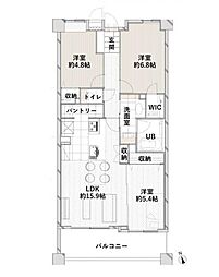 間取図画像 3LDK