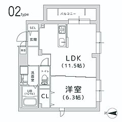 物件の間取り