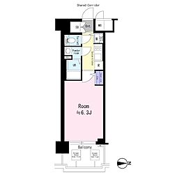 エスリード京都吉祥院 ヴィーナ 1Kの間取図画像