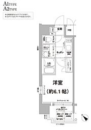 エスリード天王寺町北 1Kの間取図画像