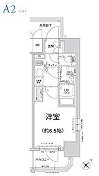 ESLEADAWAZAPRIMECOAT 1Kの間取図画像