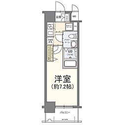 エスリード梅田北 1Kの間取図画像