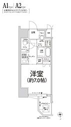 エスリード福島ラグジェ 1Kの間取図画像