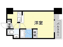 ディアコート ワンルームの間取図画像