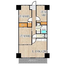 サンファースト京橋 3LDKの間取図画像