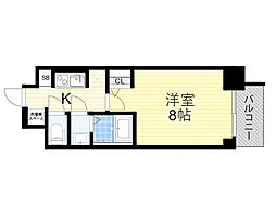 S-レジデンス都島 1Kの間取図画像