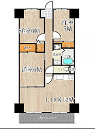 サンファースト京橋 3LDKの間取図画像