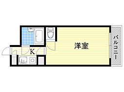 イヅミパート10 1Kの間取図画像