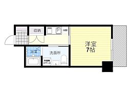 SK都島北通 1Kの間取図画像