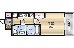 日本エスリード京橋3番館 1Kの間取図画像