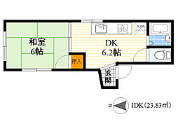 間取図画像 1DK