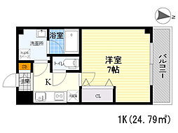 PARKCUBE 1Kの間取図画像