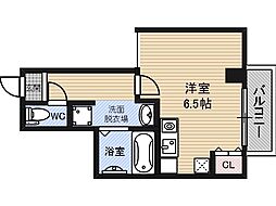 アイファースト成育 1Kの間取図画像