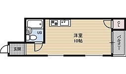 MOX諏訪 ワンルームの間取図画像
