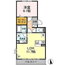 グランドパレス 1LDKの間取図画像