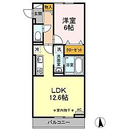 間取図画像 1LDK