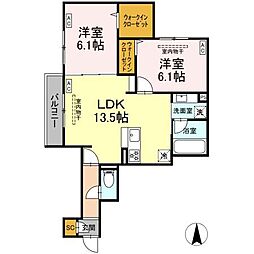 間取図画像 2LDK