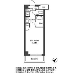 VISTAシュプリーム 1Kの間取図画像
