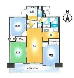 ネオシティ岡崎南 3LDKの間取図画像