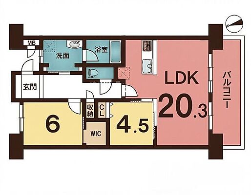 間取り ミッドシティプレミアム北岡崎 2階/-
