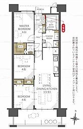 間取図画像 3LDK
