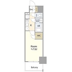 エスリード名城公園プライム 1Kの間取図画像