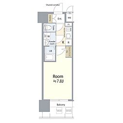 名古屋市中川区尾頭橋3丁目マンション 1Kの間取図画像