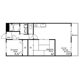 間取図画像 2LDK