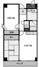 エスペランサ 2DKの間取図画像