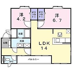 間取図画像 2LDK