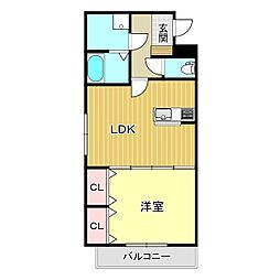 間取図画像 1LDK