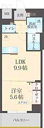 フォンテーヌu. 1LDKの間取図画像