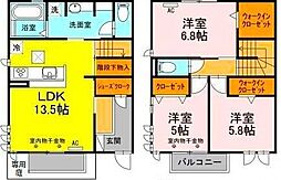 サンリットM 3LDKの間取図画像