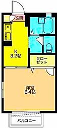 ソレイユ江原 2階