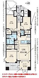 ヴェルビュ亀有 3LDKの間取図画像